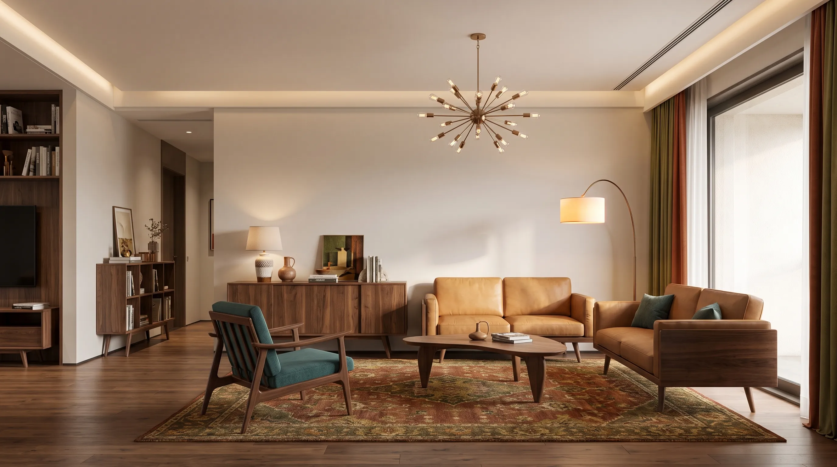 AI-designed interior room after renovation.