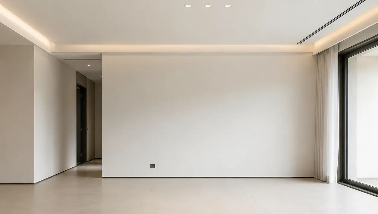 Unrenovated interior room before AI design.